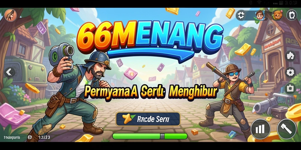 Tampilan gameplay <strong>66MENANG</strong> dengan level penuh warna dan tantangan menarik.