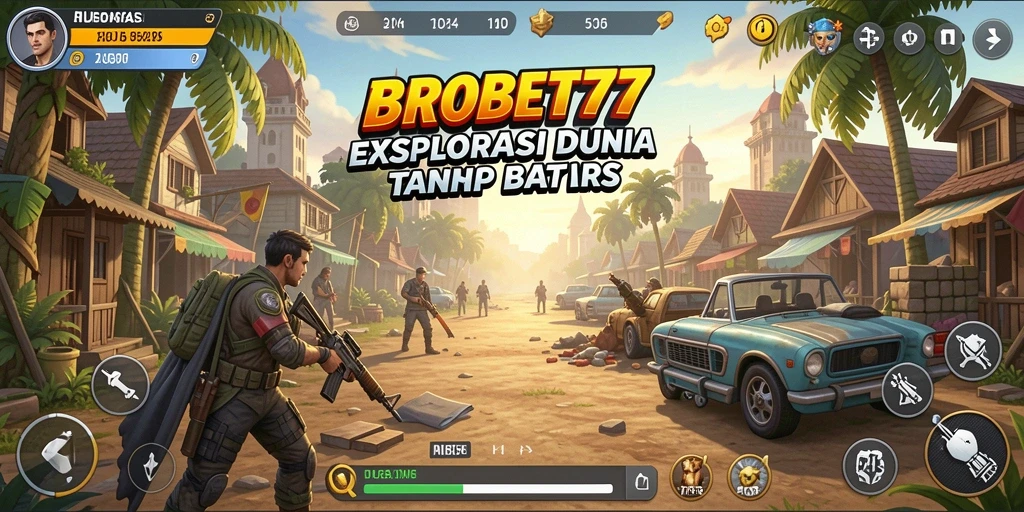 Tangkapan layar dari gameplay <strong>BROBET77</strong> yang menunjukkan eksplorasi dunia terbuka.