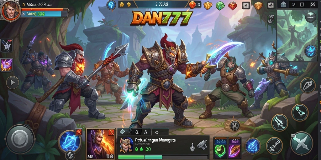 Tangkapan layar yang menunjukkan pertarungan seru di dunia <strong>DAN777</strong>.