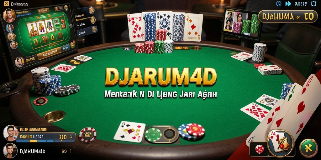 Screenshot gameplay <strong>DJARUM4D</strong> menampilkan keseruan bermain Poker yang nyata.