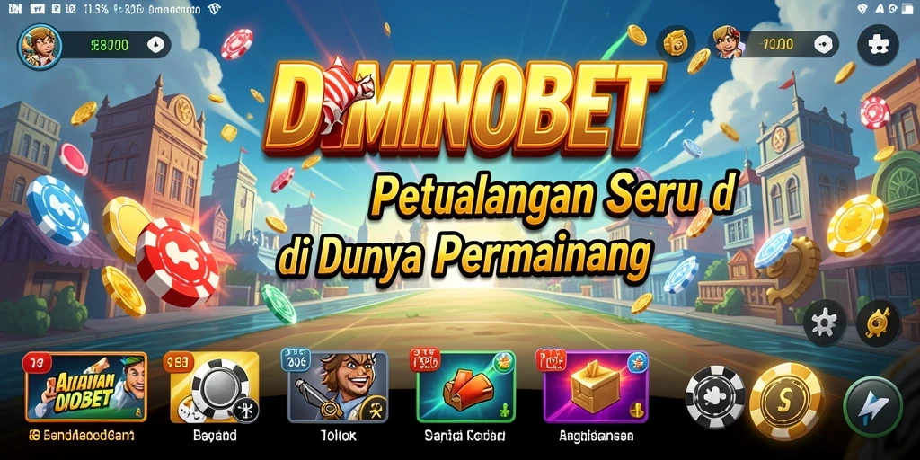 Screenshot gameplay <strong>DOMINOBET</strong> yang menampilkan petualangan seru.
