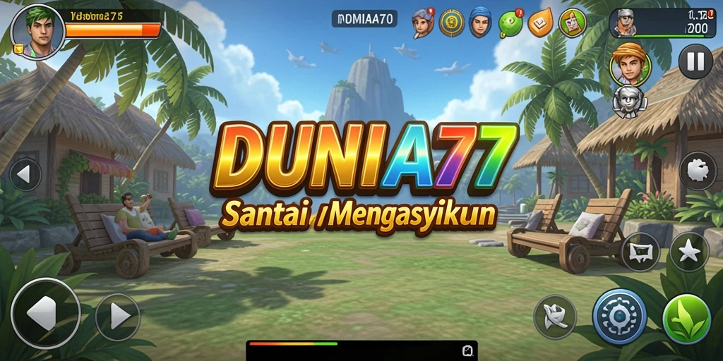 Tampilan menarik dari gameplay DUNIA77 yang seru.