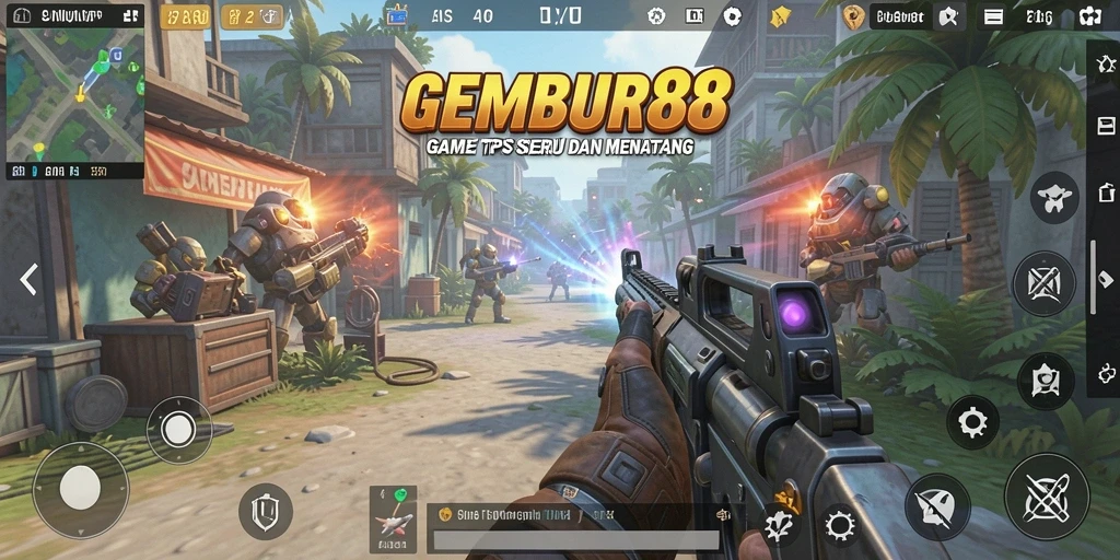 Tampilan gameplay intens dari GEMBUR88 yang memukau.