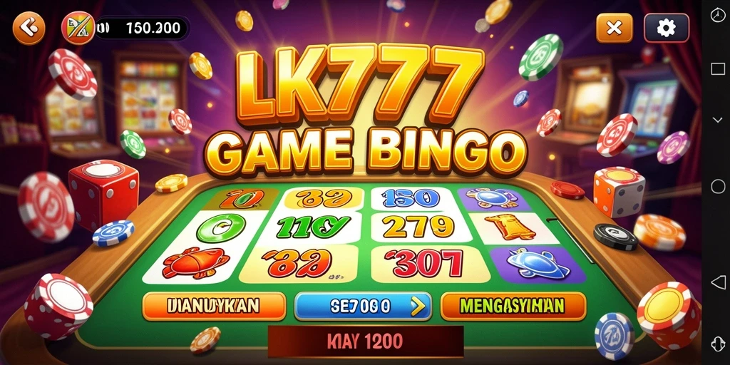 Screenshot permainan LK777 menampilkan keseruan bermain Bingo secara interaktif.