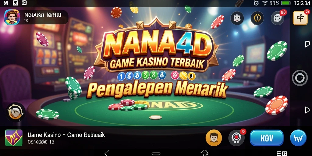 Screenshot gameplay NANA4D menampilkan keseruan permainan Kasino.