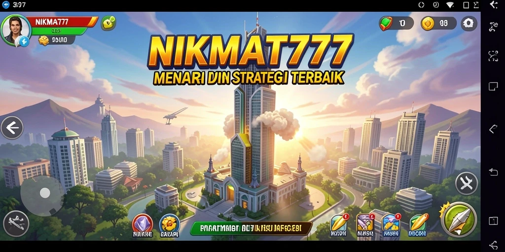 Screenshot menunjukkan aksi mendebarkan dalam game Tower Defense NIKMAT777.
