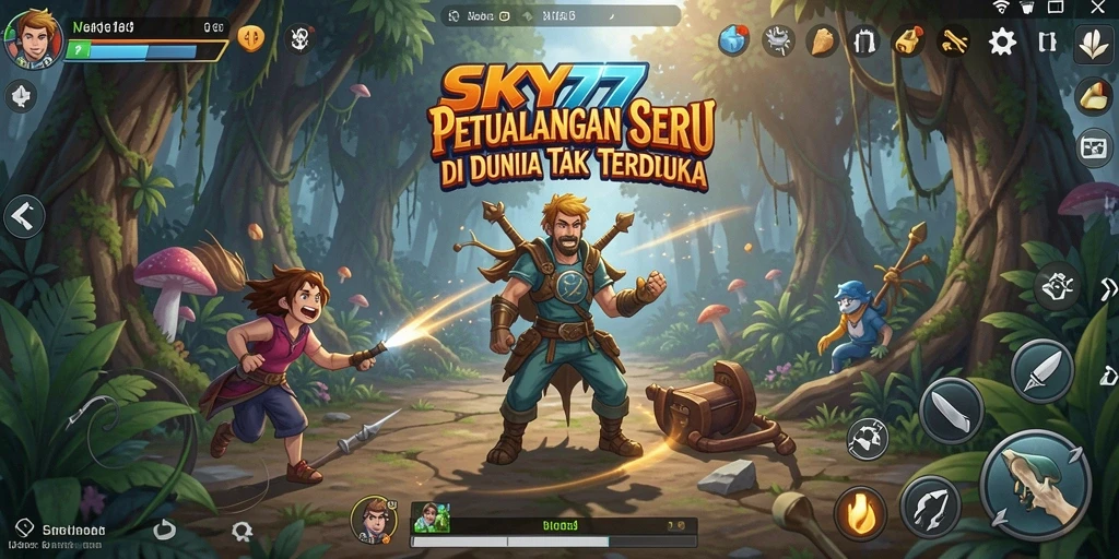 Tampilan gameplay <strong>SKY77</strong> yang penuh aksi dan petualangan.