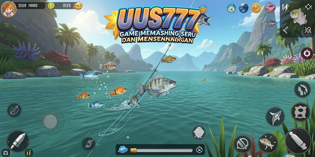 Tampilan gameplay <strong>UUS777</strong> dengan pengalaman memancing yang mendebarkan.